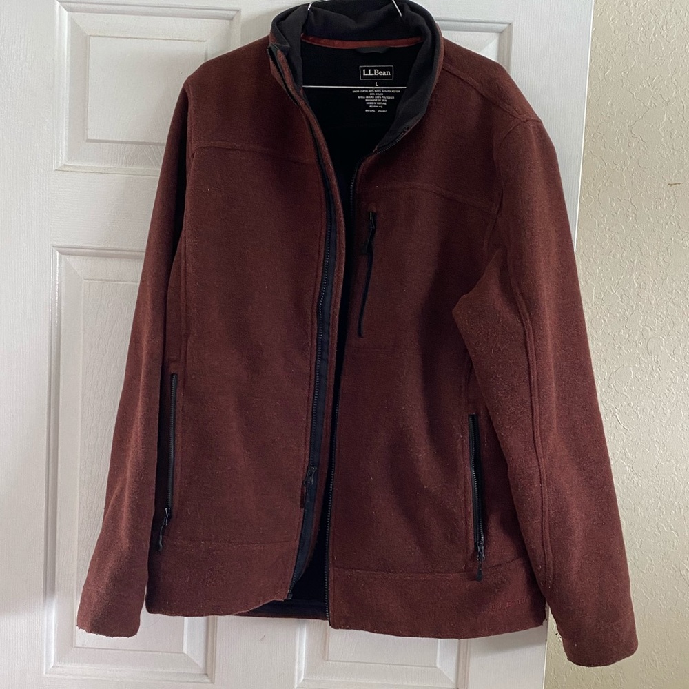 LL Bean Sweater Fleece full zip up
